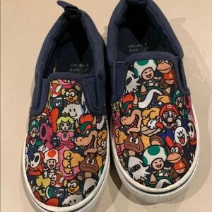 Nintendo Black Cartoon Character Sneakers